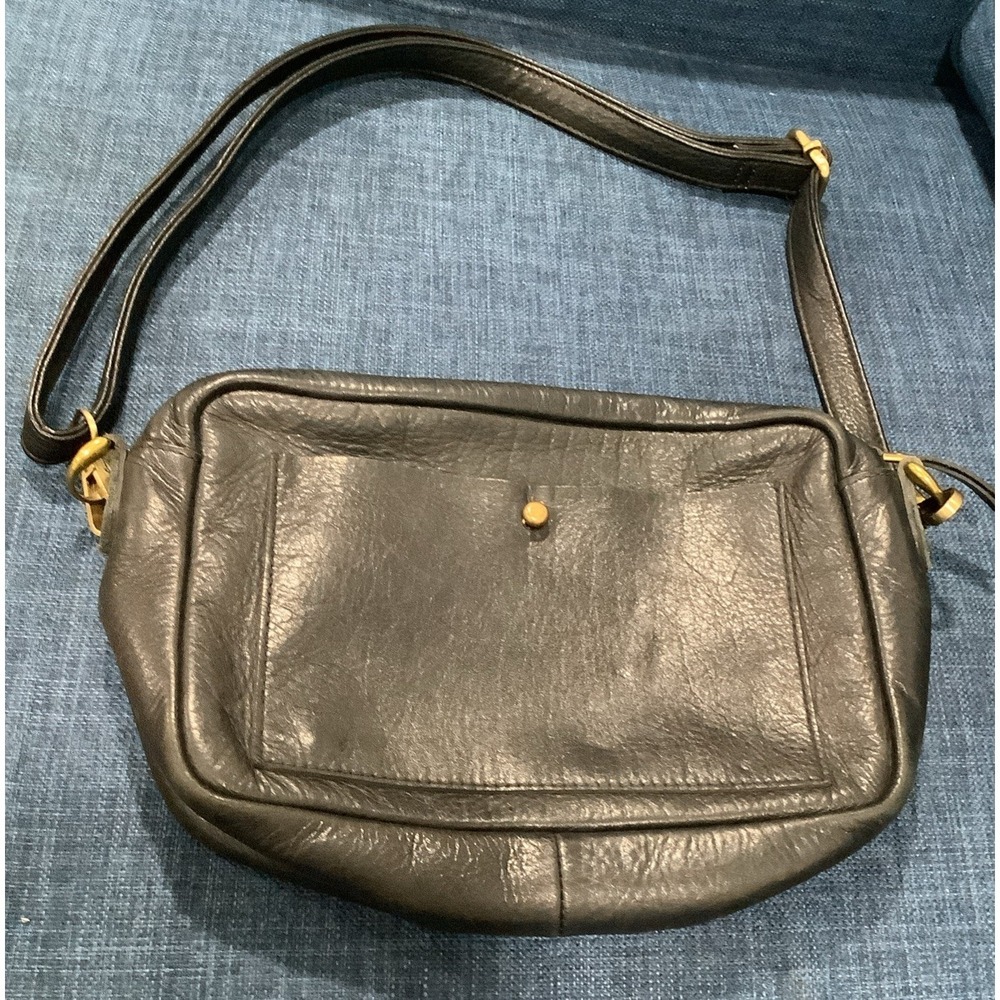 MADEWELL Black Leather Small Transport Camera‎ Crossbody Bag